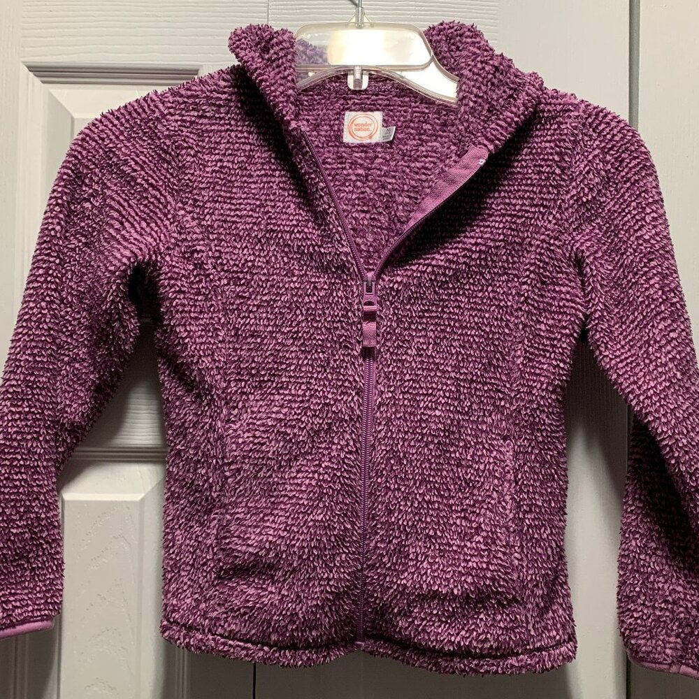 Girls / Kids Size XS / XCH (4-5) Wonder Nation Fleece Jacket